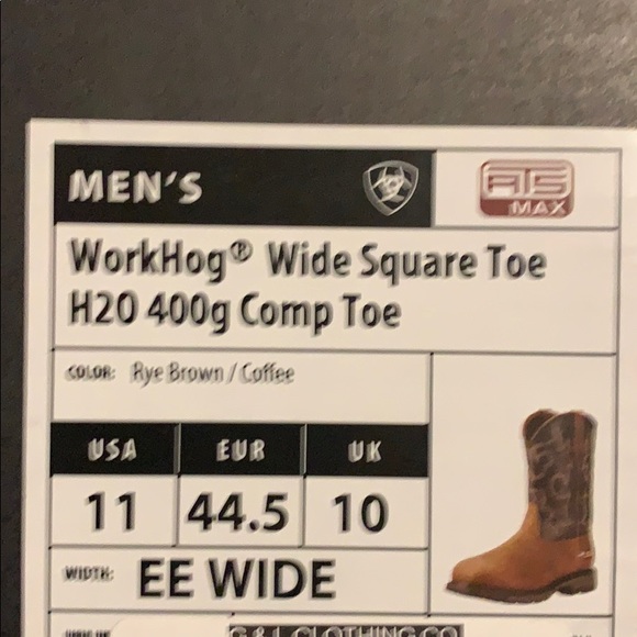 Ariat workhog boots worn once.